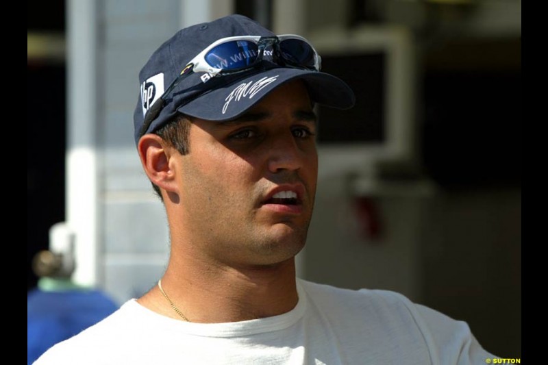 Juan Pablo Montoya, Williams. Hungarian Grand Prix Saturday. Hungaroring, Budapest. 23rd August, 2003.