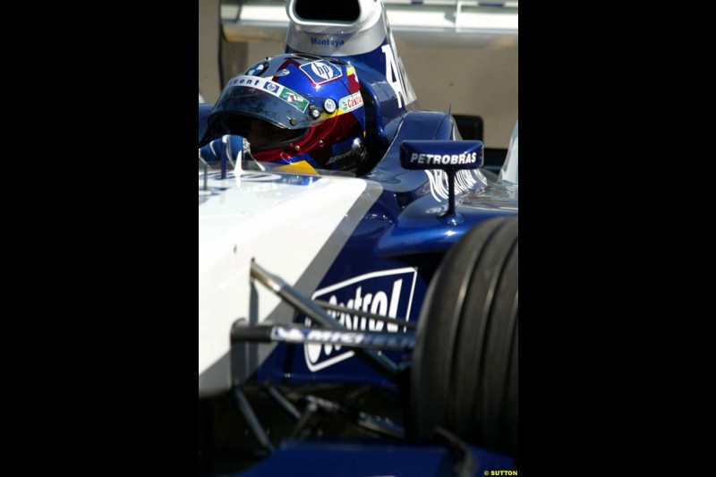 Juan Pablo Montoya. Hungarian Grand Prix Saturday. Hungaroring, Budapest. 23rd August, 2003.