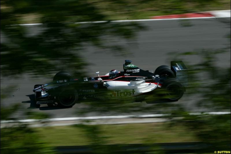 Hungarian Grand Prix Saturday. Hungaroring, Budapest. 23rd August, 2003.