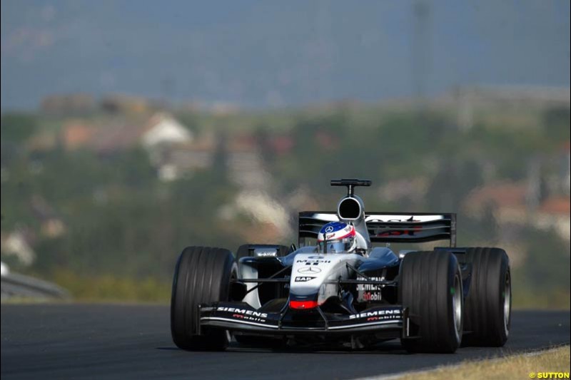 Hungarian Grand Prix Saturday. Hungaroring, Budapest. 23rd August, 2003.