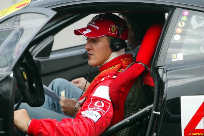 Michael Schumacher Fan Day, Nurburgring, Germany. 7 September 2003.