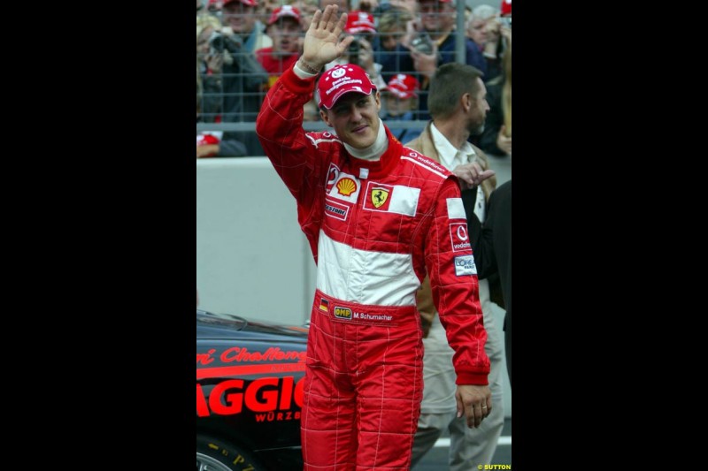 Michael Schumacher Fan Day, Nurburgring, Germany. 7 September 2003.