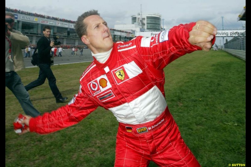Michael Schumacher Fan Day, Nurburgring, Germany. 7 September 2003.