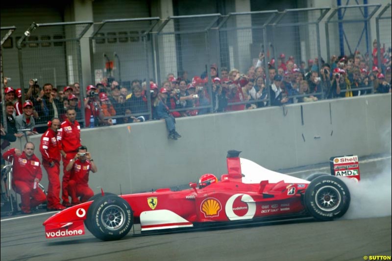 Michael Schumacher Fan Day, Nurburgring, Germany. 7 September 2003.