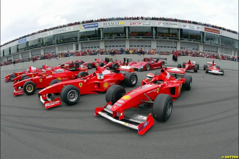 Michael Schumacher Fan Day, Nurburgring, Germany. 7 September 2003.