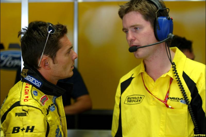 Giancarlo Fisichella, Jordan. Italian Grand Prix Friday, Monza, Italy. 12 September 2003.