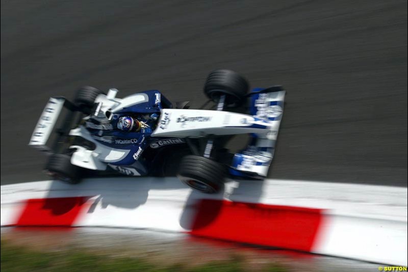 Williams. Italian Grand Prix Friday, Monza, Italy. 12 September 2003.