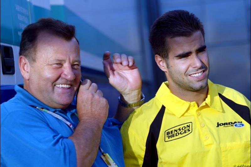 Zsolt Baumgartner, Jordan. Italian Grand Prix Friday, Monza, Italy. 12 September 2003.