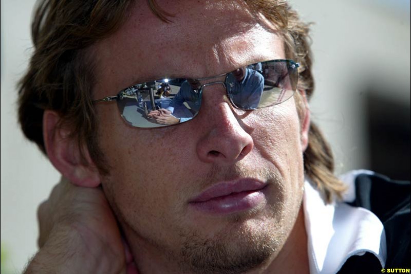 Jenson Button. United States GP, Indianapolis Motor Speeway. Thursday, September 25th 2003.