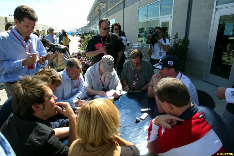 United States GP, Indianapolis Motor Speeway. Thursday, September 25th 2003. 
