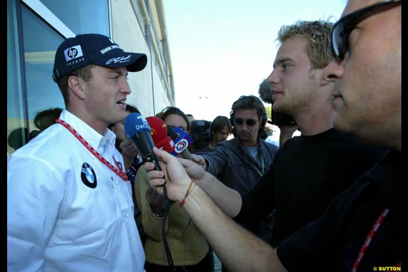 Ralf Schumacher. United States GP, Indianapolis Motor Speeway. Thursday, September 25th 2003.