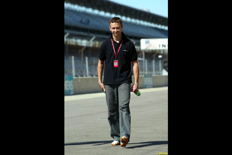 Nicolas Kiesa. United States GP, Indianapolis Motor Speeway. Thursday, September 25th 2003.
