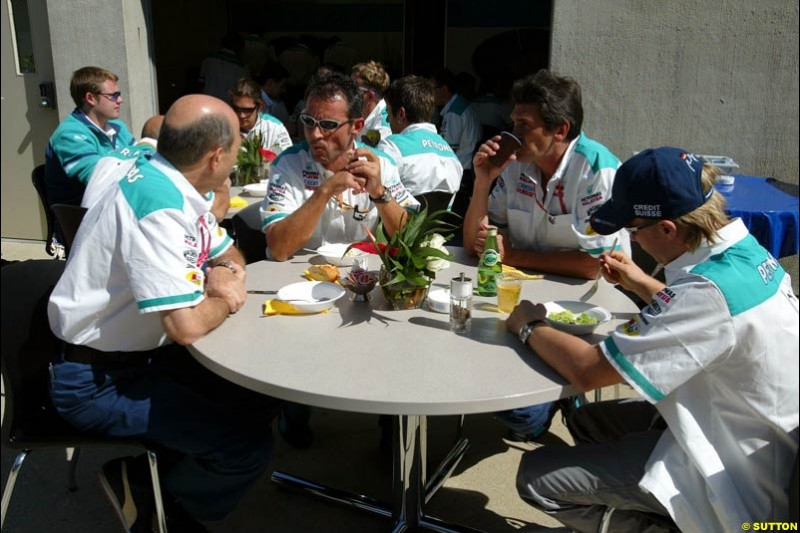 Sauber. United States GP, Indianapolis Motor Speeway. Thursday, September 25th 2003.