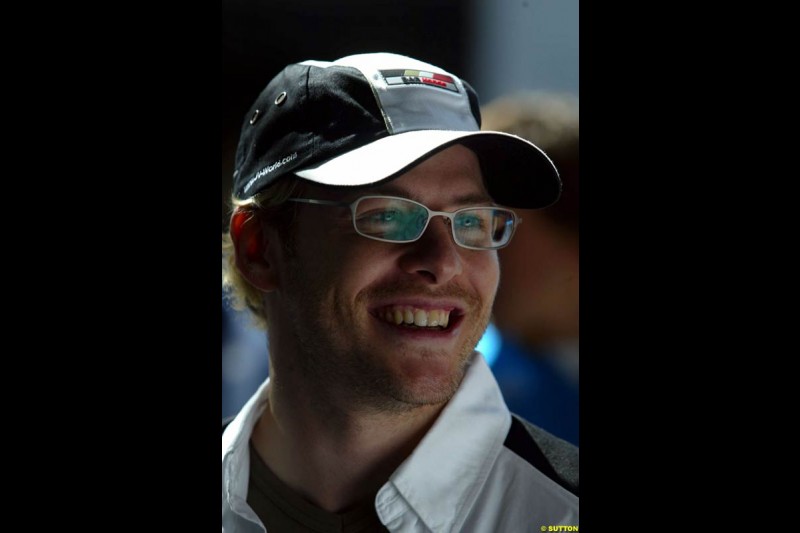 Jacques Villeneuve. United States GP, Indianapolis Motor Speeway. Thursday, September 25th 2003.