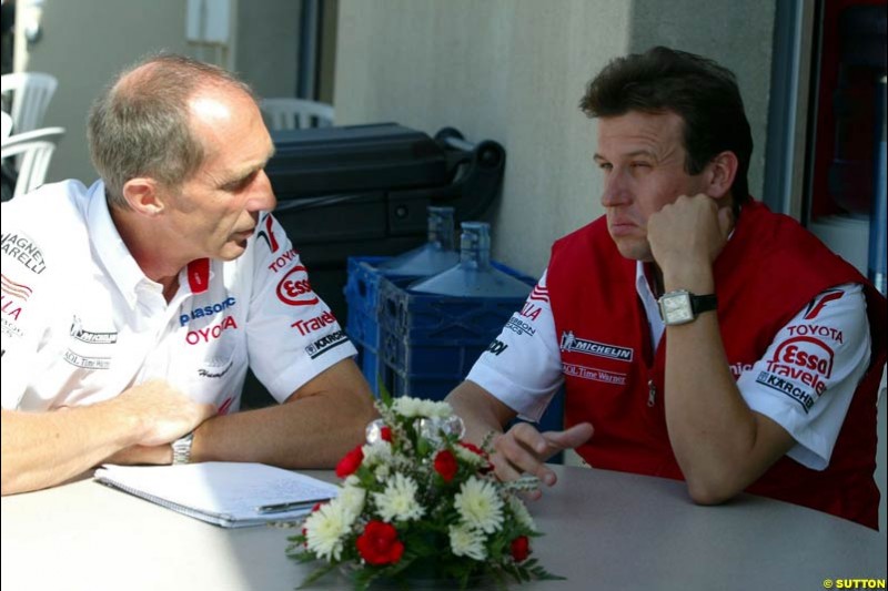 Olivier Panis. United States GP, Indianapolis Motor Speeway. Thursday, September 25th 2003.
