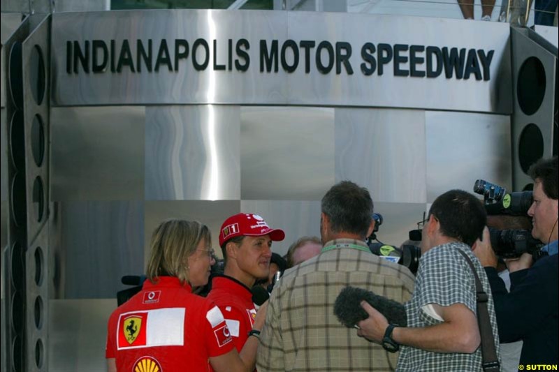 United States GP, Indianapolis Motor Speeway. Thursday, September 25th 2003.