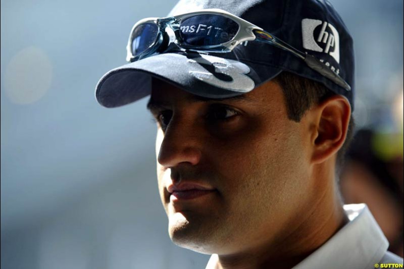 Juan Pablo Montoya. United States GP, Indianapolis Motor Speeway. Thursday, September 25th 2003.
