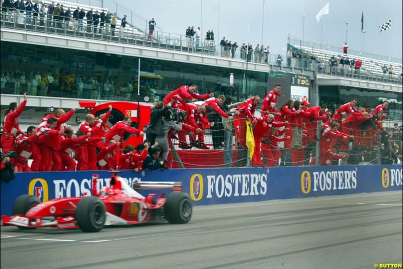 United States GP, Indianapolis Motor Speeway. Sunday, September 29th 2003. 
