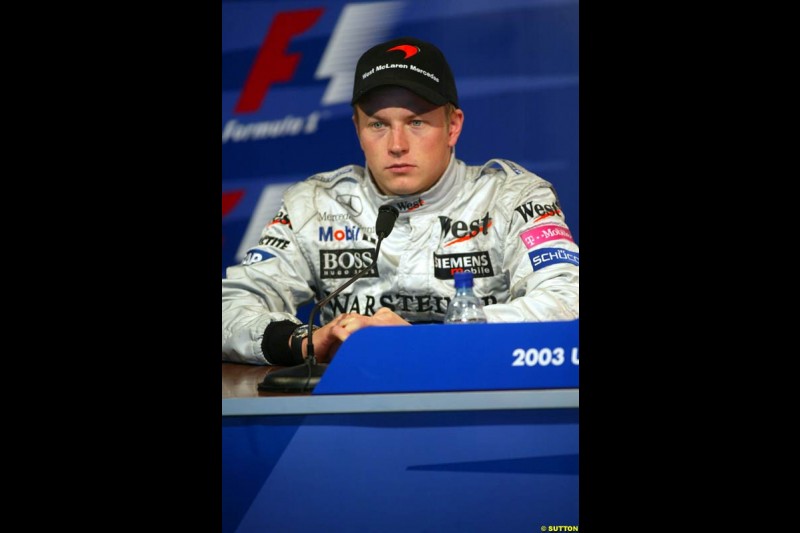 United States GP, Indianapolis Motor Speeway. Sunday, September 29th 2003.