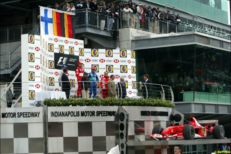 United States GP, Indianapolis Motor Speeway. Sunday, September 29th 2003. 
