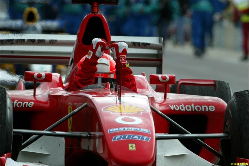 United States GP, Indianapolis Motor Speeway. Sunday, September 29th 2003. 
