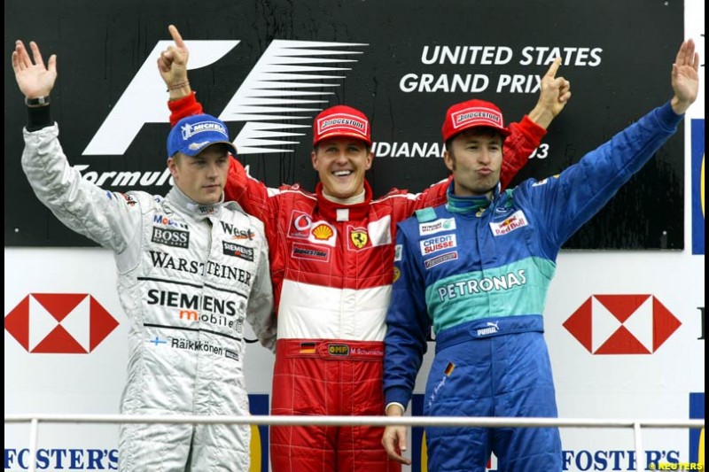 United States GP, Indianapolis Motor Speeway. Sunday, September 29th 2003. 
