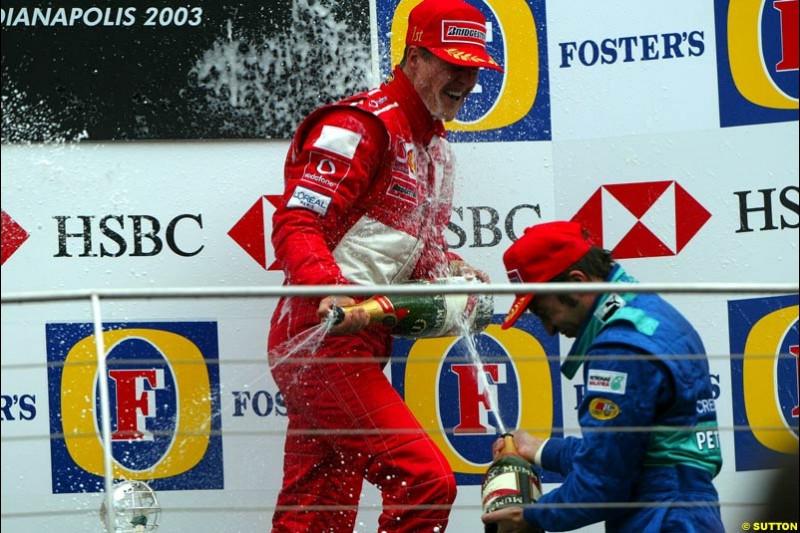 United States GP, Indianapolis Motor Speeway. Sunday, September 29th 2003.