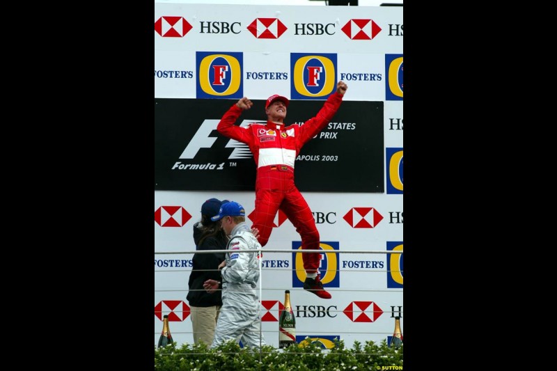 United States GP, Indianapolis Motor Speeway. Sunday, September 29th 2003.