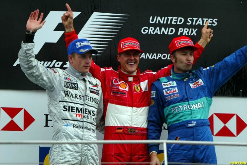 United States GP, Indianapolis Motor Speeway. Sunday, September 29th 2003. 
