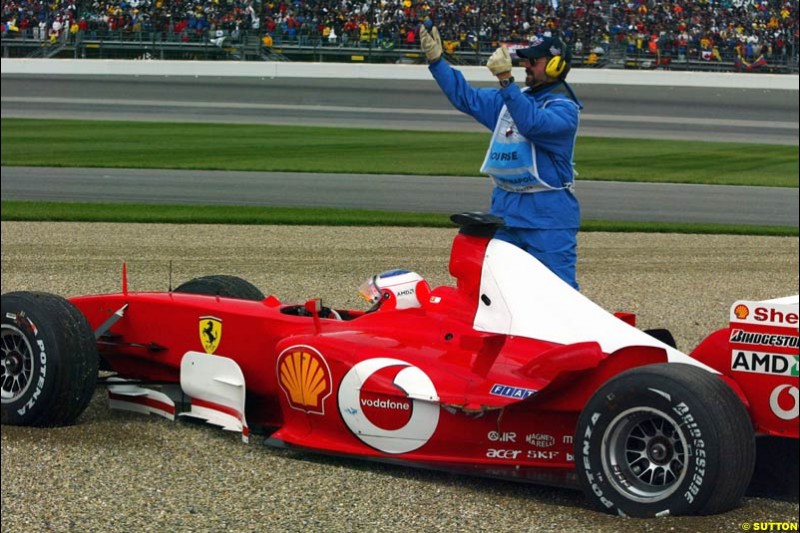 United States GP, Indianapolis Motor Speeway. Sunday, September 29th 2003. 
