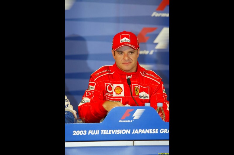 Japanese Grand Prix, Suzuka, Japan. Saturday, October 11th 2003.