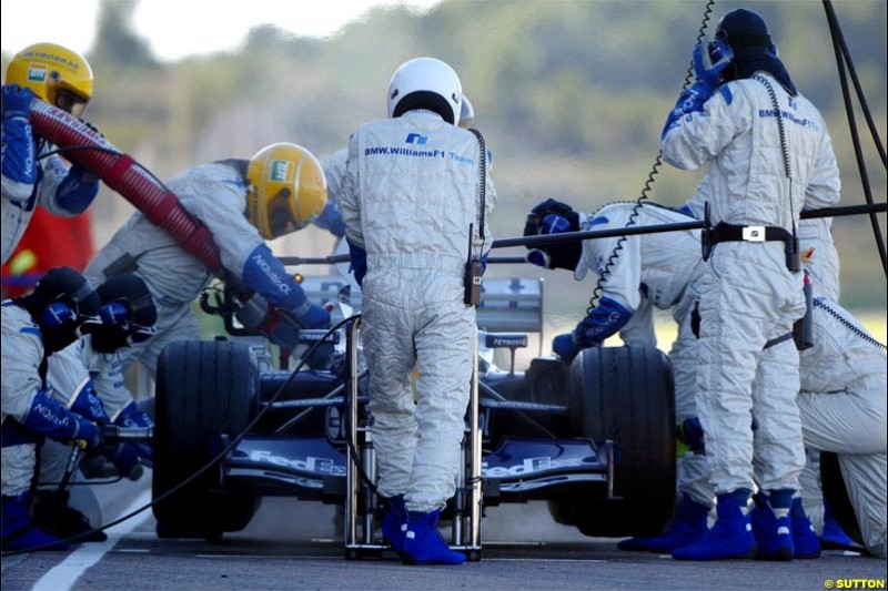 Winter F1 Testing, November 27th 2003, Valencia, Spain.
