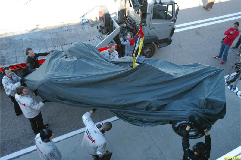 Winter F1 Testing, November 27th 2003, Valencia, Spain.