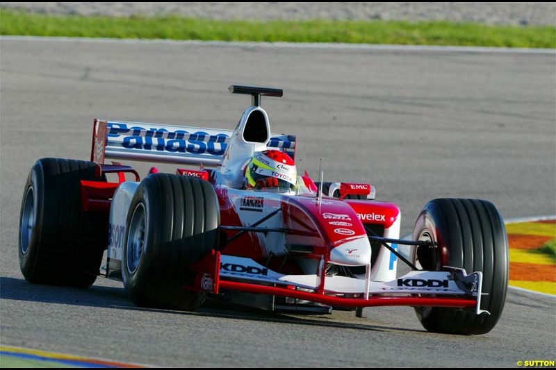 Winter F1 Testing, November 27th 2003, Valencia, Spain.