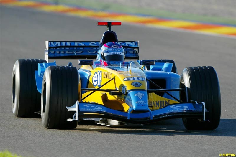 Winter F1 Testing, November 27th 2003, Valencia, Spain.