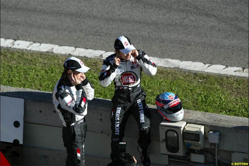 Winter F1 Testing, November 27th 2003, Barcelona, Spain.