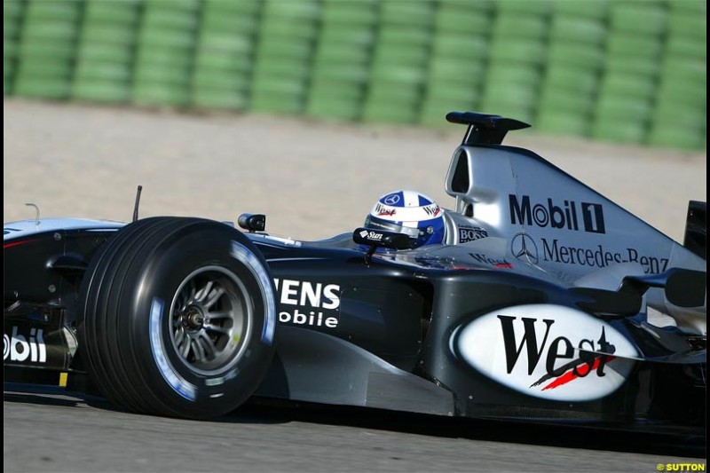 Winter F1 Testing, November 27th 2003, Valencia, Spain.