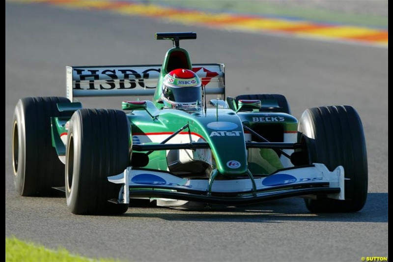 Winter F1 Testing, November 27th 2003, Valencia, Spain.