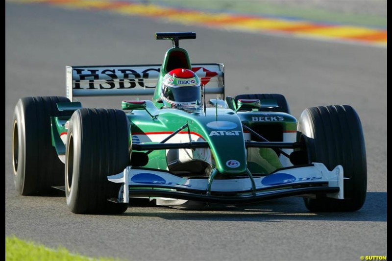 Winter F1 Testing, November 27th 2003, Valencia, Spain. 
