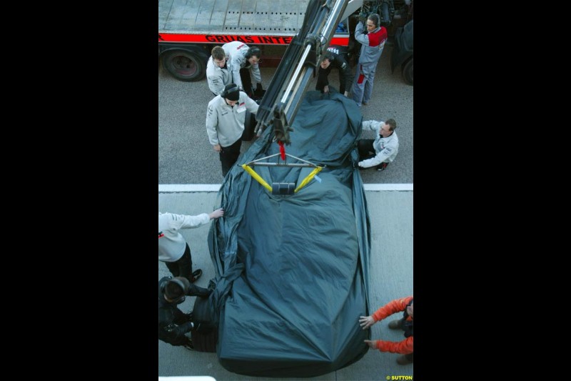 Winter F1 Testing, November 27th 2003, Valencia, Spain.