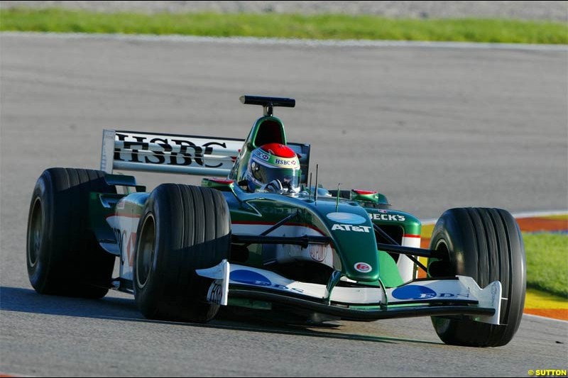 Winter F1 Testing, November 27th 2003, Valencia, Spain.