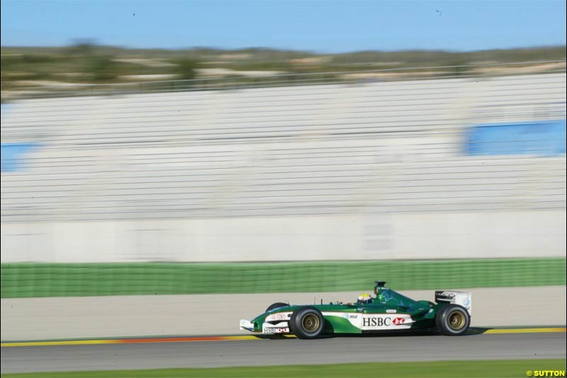 Winter F1 Testing, November 27th 2003, Valencia, Spain.