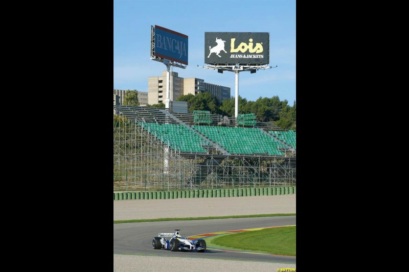 Winter F1 Testing, November 26th 2003, Barcelona, Spain.