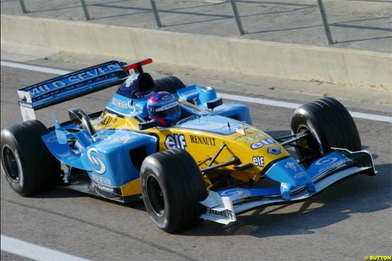 Renault. Winter F1 Testing, November 26th 2003, Barcelona, Spain.