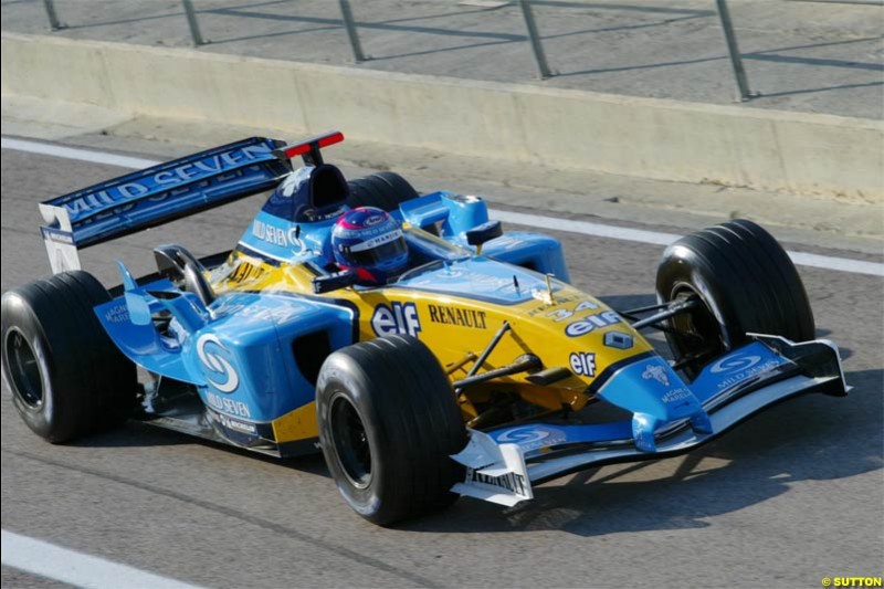 Renault. Winter F1 Testing, November 26th 2003, Barcelona, Spain.
