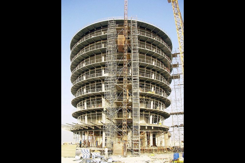 Construction Work at the Bahrain International Circuit, Bahrain, November 2003.