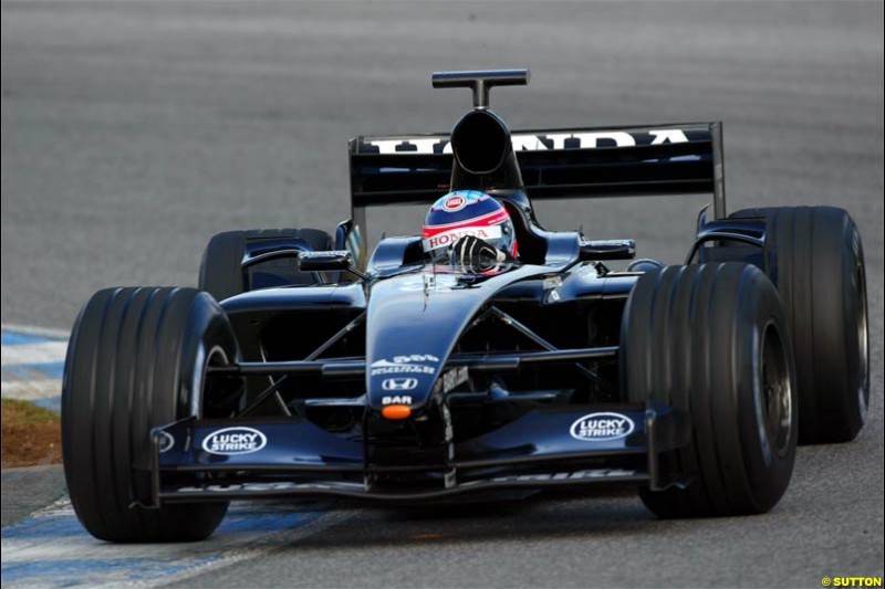 Winter F1 Testing, December 3rd, 2003, Jerez, Spain.