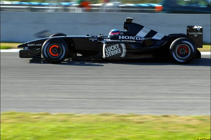 Winter F1 Testing, December 3rd, 2003, Jerez, Spain.