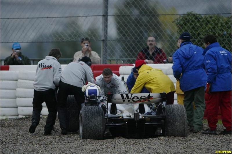 Winter F1 Testing, December 3rd, 2003, Barcelona, Spain.