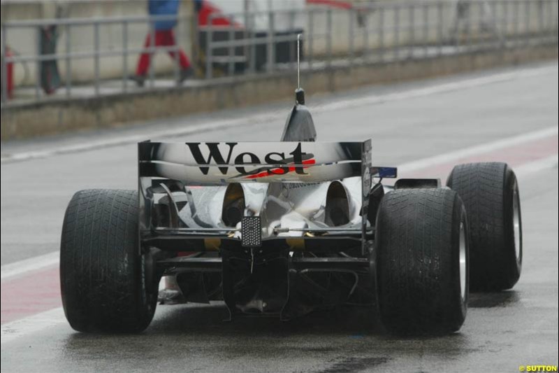 Winter F1 Testing, December 3rd, 2003, Barcelona, Spain.